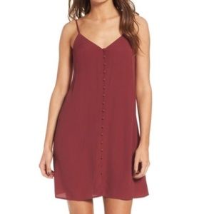 BP Nordstrom button down slip dress